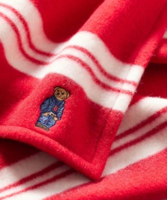 Polo Ralph Lauren ストライプブランケット Polo ベア ストライプド ハーフ ブランケット | RALPH