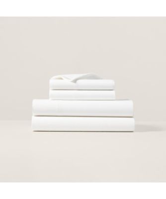 RALPH LAUREN HOME/ラルフ ローレン ホーム シアサッカー ストライプ ボックスシーツ/セミダブルサイズ 100ホワイト
