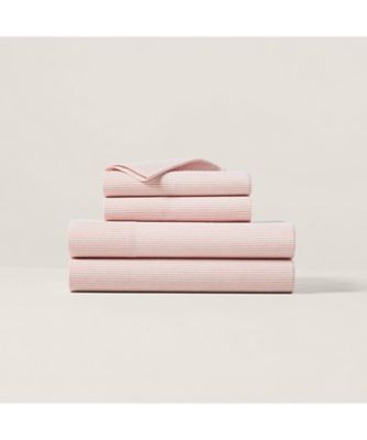 シアサッカー ストライプ ピローケース 650ピンク | RALPH LAUREN
