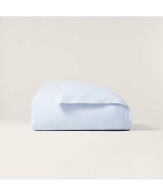 ＜RALPH LAUREN HOME＞シアサッカー　ギンガム　デュベ　カバー（掛ふとんカバー）／シングルサイズ　４００ブルー