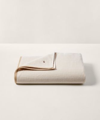 オックスフォード ストライプド タオルケット | RALPH LAUREN HOME