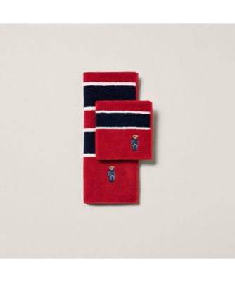 ＲＬ Ｐｏｌｏ ベア ウォッシュ タオル ６００レッド | RALPH LAUREN HOME/ラルフ ローレン ホーム |  三越伊勢丹オンラインストア・通販【公式】