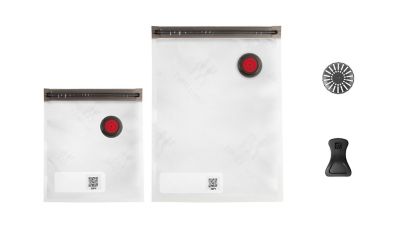 【ＺＷＩＬＬＩＮＧおまとめ】フレッシュ＆セーブ　真空パック機　スターター７点セット　プラスチックコンテナＳ・Ｍ