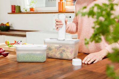 【ＺＷＩＬＬＩＮＧおまとめ】フレッシュ＆セーブ　真空パック機　スターター７点セット　プラスチックコンテナＳ・Ｍ