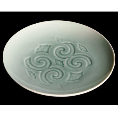 使い込まれた良い雰囲気のアイヌ模様 深皿(ニマ) 民藝 無垢 天然木