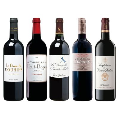 Ｍ２３．フランス・ボルドー地方　セカンド赤ワイン５本セット■セットワイン特別販売会■