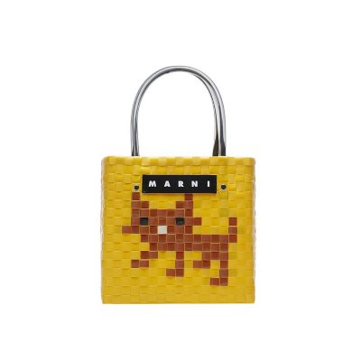 ３６ ｍａｒｎｉ ｍａｒｋｅｔ アニマルバスケット ブラウンキャット 雑貨 の通販 丸井今井オンラインストア