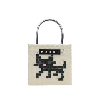 ３５ ｍａｒｎｉ ｍａｒｋｅｔ アニマルバスケット ブラックキャット 雑貨 の通販 丸井今井オンラインストア