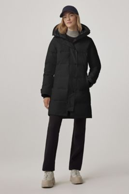 ＜CANADA GOOSE (Women)＞≪送料無料≫Ｓｈｅｌｂｕｒｎｅ　Ｐａｒｋａ　Ｂｌａｃｋ　Ｌａｂｅｌ　３８０２ＷＢ