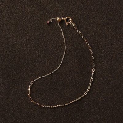 e.m. (Women)/イー・エム little emblem ミックスチェーンブレスレット