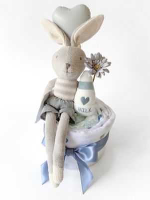 ＜blossom39 (Baby&Kids)＞ダイパーケーキ　ラトル＆バニー