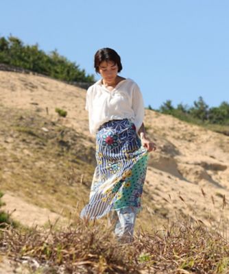 あおいろのまち KusaKanmuri シルクコットンストール