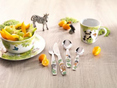 【ＺＷＩＬＬＩＮＧおまとめ】チャイルド　カトラリーセット　４ｐｃｓ　各種　テディ