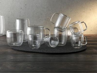 【ＺＷＩＬＬＩＮＧおまとめ】ダブルウォール　グラス　ティー　２４０ｍｌ　ペア　セット