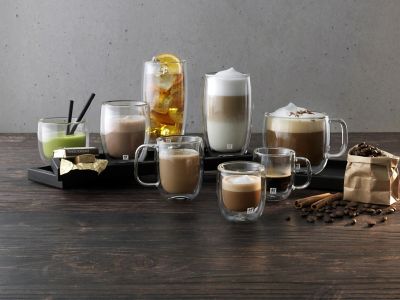【ＺＷＩＬＬＩＮＧおまとめ】ダブルウォール　グラス　コーヒーマグ　３５０ｍｌ　ペア　セット