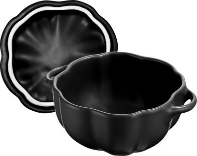 STAUB - べき　　ストウブ　食器2点　未使用パンプキンココット　③  1個 Staub ストウブ パンプキンココット 700mL セラミック 耐熱
