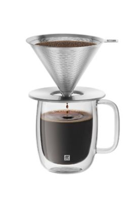 ＜ZWILLING＞【ＺＷＩＬＬＩＮＧおまとめ】ステンレスコーヒードリッパー　ダブルウォールマグセット