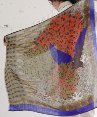 【送料無料】BASCO (Women/大きいサイズ)/バスコ うつくしいとり [Kusa Kanmuri ウールストール] 4010453ー50 スカーフ・ショール【三越伊勢丹/公式】