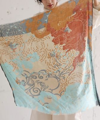 【送料無料】BASCO (Women/大きいサイズ)/バスコ きたかぜとたいよう かぜ [Kusa Kanmuri ウールストール] 4010753ー50 スカーフ・ショール【三越伊勢丹/公式】