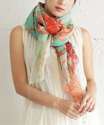 ＜BASCO (Women/大きいサイズ)＞にんぎょのひみつ［ＫｕｓａＫａｎｍｕｒｉ　シルクコットンストール］　４０１０９６１ー５０