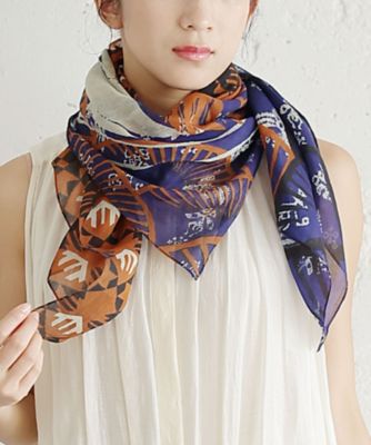 ＜BASCO (Women/大きいサイズ)＞あかりのはな　こん　［ＫｕｓａＫａｎｍｕｒｉ　シルクコットンストール］　４０１１７６１ー５０