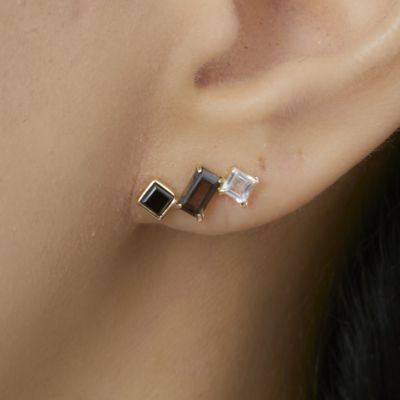 ｋ１８ｙｇ クォーツ オニキス トパーズ ピアス 三越伊勢丹オンラインストア 公式