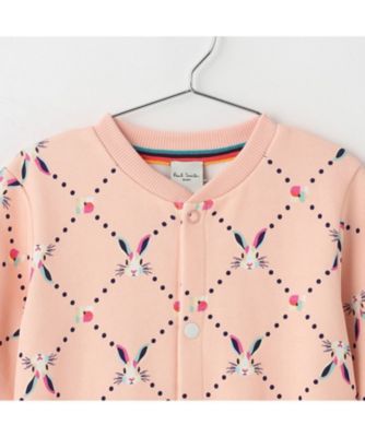 ラビット総柄裏毛カバーオール 4053504 | Paul Smith Junior