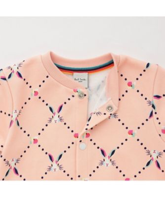 ラビット総柄裏毛カバーオール 4053504 | Paul Smith Junior