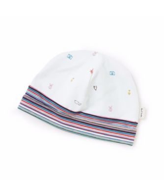 ＜Paul Smith Junior (Baby&Kids)＞ドゥードゥル柄リバーシブルワッチキャップ　４０５３５０８