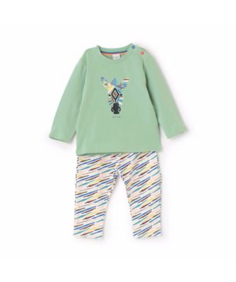 ゼブラ柄長袖Tシャツ＆パンツセット 4053515 | Paul