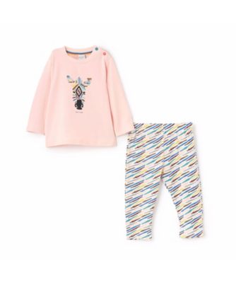 ゼブラ柄長袖Tシャツ＆パンツセット 4053515 | Paul