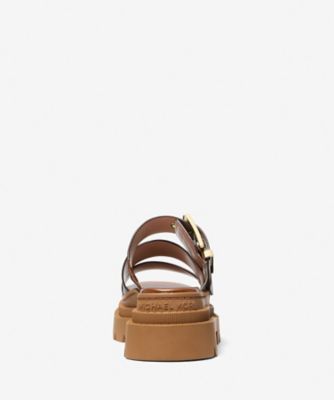 【Michael Kors】COLBY バーニッシュ レザー サンダル COLBY バーニッシュ レザー プラットフォーム サンダル