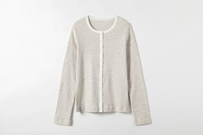 ＜PRISTINE (Women)＞細ボーダーカーディガン
