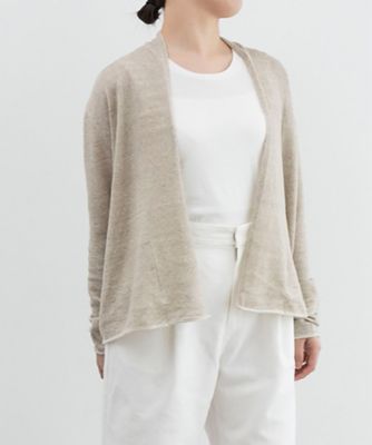 PRISTINE コットンリネン ショールカラー カーディガン コットンリネン ショールカラー カーディガン – PRISTINE