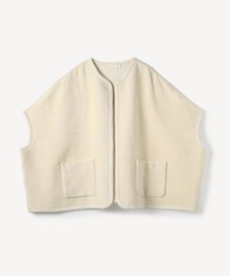 ＜PRISTINE (Women)＞シルクコットンポンチョベスト　４１４６１７