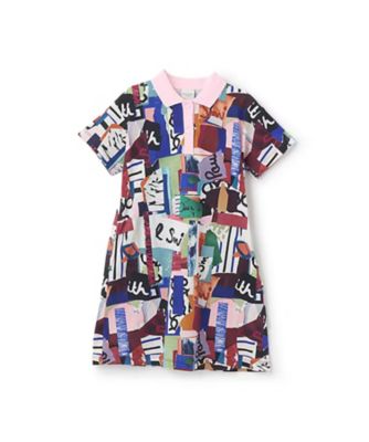 Paul Smith Junior (Baby&Kids)/ポール・スミス ジュニア コラージュ柄半袖ポロワンピース　４１５１３５６