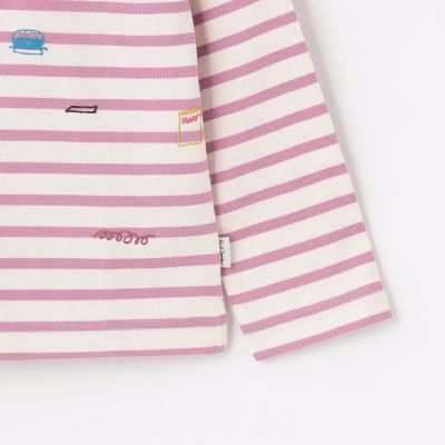 良品✨Paul smith テーラード 麻 ボーダー ベージュ ユニコーン M ポールスミスPaul Smith ボーダートロンプルイユデザイント