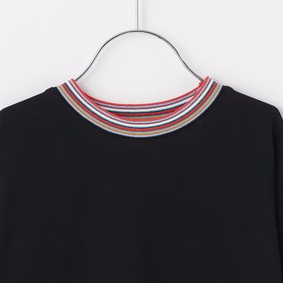 シグネチャーストライプリブ長袖Tシャツ 4153213 | Paul