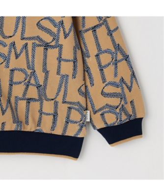 テープロゴ柄裏毛トレーナー 4153215 | Paul Smith Junior
