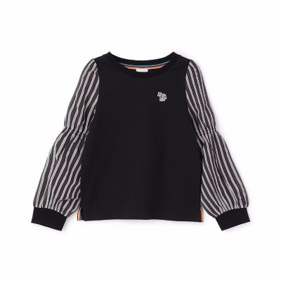Paul Smith Junior (Baby & Kids)/ポール・スミス ジュニア 二重袖パフスリーブ長袖Tシャツ 4153219 クロ トップス【三越伊勢丹/公式】