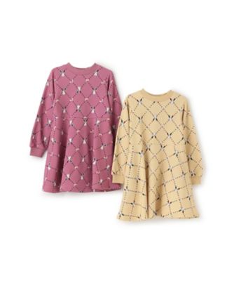 ラビット総柄裏毛ワンピース 4153357 | Paul Smith Junior