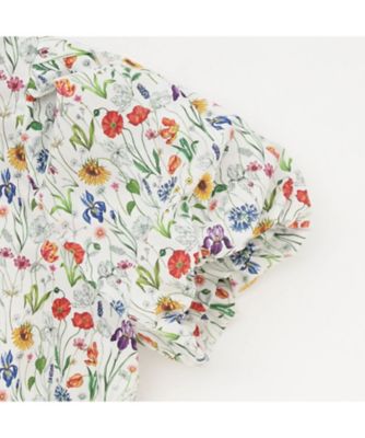 リバティフローラル半袖ブラウス 4161203 | Paul Smith Junior