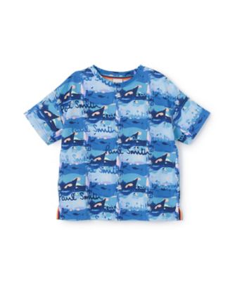 ロゴペイント総柄半袖Tシャツ 4161216 | Paul Smith Junior