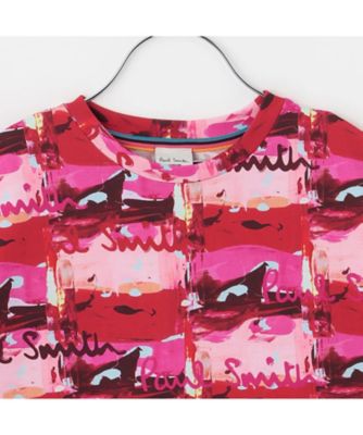 ロゴペイント総柄半袖Tシャツ 4161216 | Paul Smith Junior