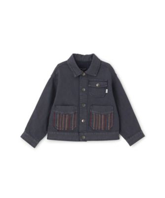 ＜Paul Smith Junior (Baby&Kids)＞ポケットストライプ刺繍デニムジャケット　４１６１３０１