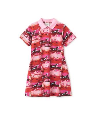 ポール・スミスベビー服 80、90cm Tシャツ・ポロシャツ・ダウン・ワンピース ロゴペイント総柄ポロワンピース 4161355 | Paul Smith Junior