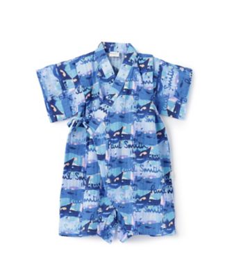 ロゴペイント総柄甚平オール 4161603 | Paul Smith Junior