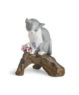 ＜LLADRO＞桜の咲く頃　仔猫