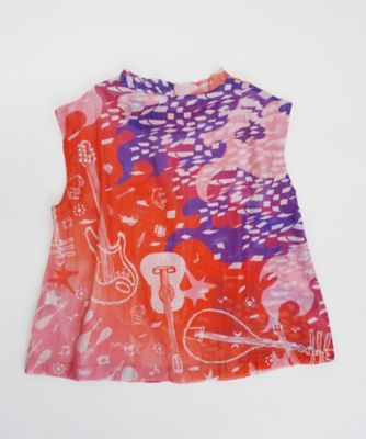 ろっくすたあ とっぷ KusaKanmuri シルクコットントップス