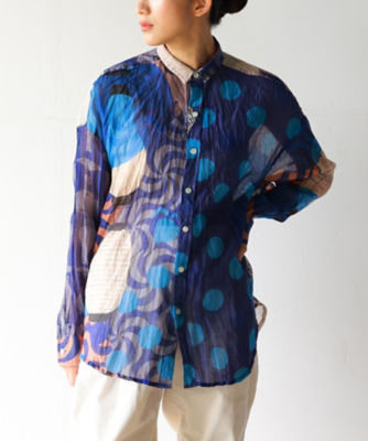 ＜BASCO (Women/大きいサイズ)＞くさしゃつ　あたたかなあかり［Ｋｕｓａ　Ｋａｎｍｕｒｉ　シルクコットンシャツ］　４３０７３４３－５０